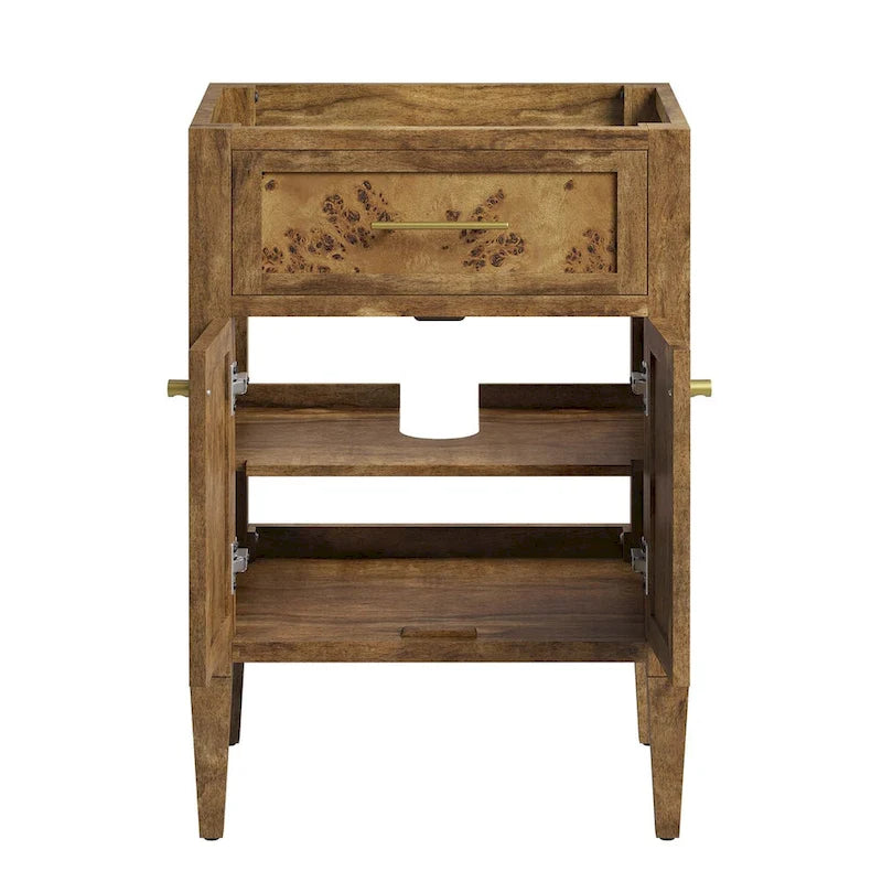 24" Houten Badkameronderkast (Wastafel niet inbegrepen)