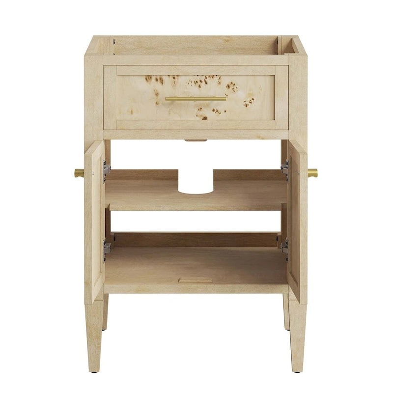 24" Houten Badkameronderkast (Wastafel niet inbegrepen)