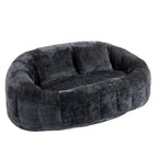 GDFStudio - Laurel Chenille 2-Seater Lazy Sofa with High-Density Foam and Oversized Comfort