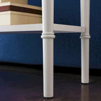 Leick Home Coastal One Drawer Narrow Hall Console Sofa Table