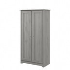 Cabot Espresso Oak Tall Storage Cabinet with Doors - 31.38L x 16.30W x 61.14H