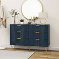 Dressoir met 6 lades en metalen handgrepen