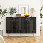 Dressoir met 6 lades en metalen handgrepen