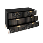 Dressoir met 6 lades en metalen handgrepen
