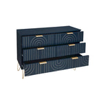 Dressoir met 6 lades en metalen handgrepen