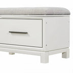Shoe Bench with Removable Cushion and Hidden Storage for Entryway and Living Room Organization
