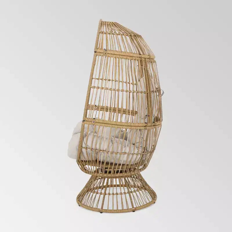Pintan Wicker Swivel Egg Chair - Christopher Knight Home