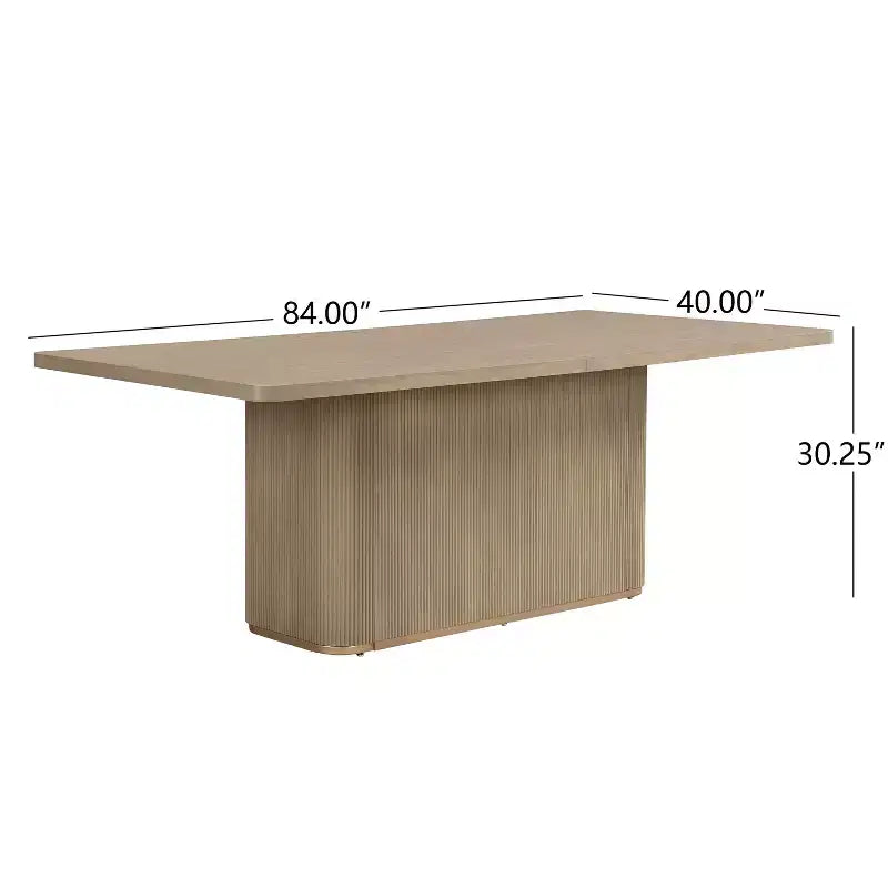 Yutthana Modern 7 Piece Wooden and Metal Dining Set with Upholstered Chairs