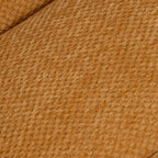 Yellow Trufted Chenille Fabric Swivel Accent Chair
