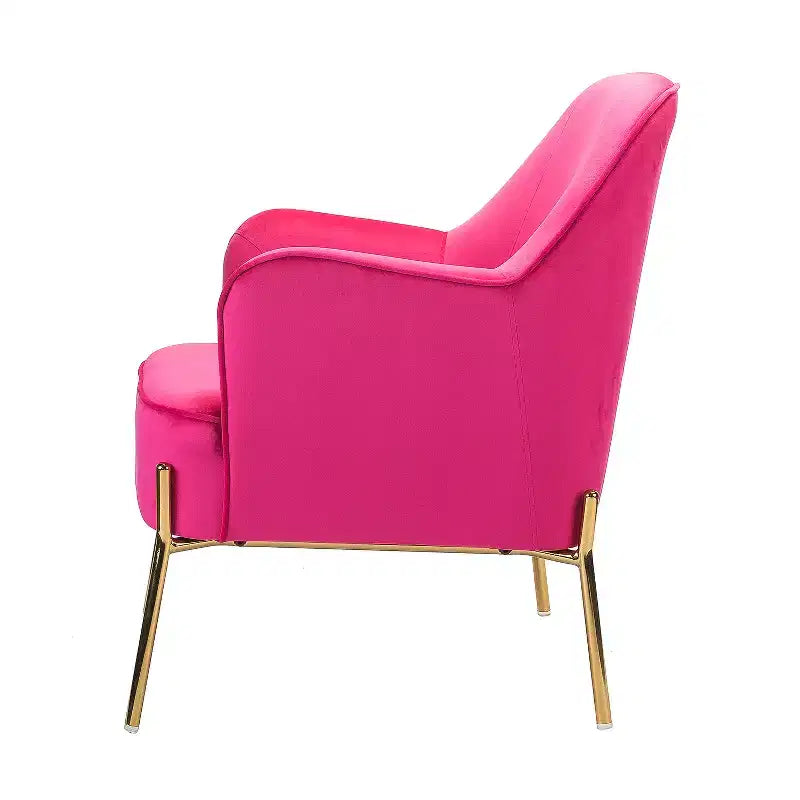 Odo Velvet Accent Comfy Living Room Arm Chair Upholstered Padded Seat Set of 2 | Karat Home