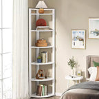 Tribesigns 6-Tier Corner Bookshelf, 70.86 Tall Book Shelving Unit Storage Rack