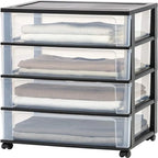 4 Drawer Wide Storage Drawer