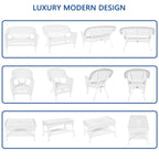 Wicker Patio 4-piece Conversation Set
