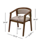 Christopher Knight Home Simon 5 Piece Mid-Century Modern Rubberwood Dining Set with Boucle Upholstered Chairs
