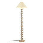 Decorative Modern Stacked Ball Floor Lamp with Fabric Shade