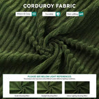 Convertible Cloud Sectional Couch Comfy Corduroy Sectional Sofa Comfy Couch With Deep Seat & High Pillows Easy To Assemble