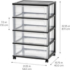 4 Drawer Wide Storage Drawer