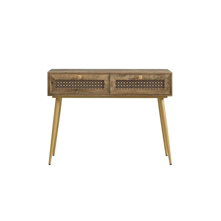 41.9 Wood 2-Drawer Entryway Console Table