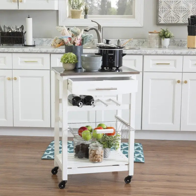 Jake Compact Mobile Rolling Kitchen Cart