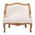 bali & pari Sylvestra Accent Chair: Low Seat, Bayur Wood, Foam Padded, No Assembly Required