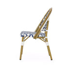 Christopher Knight Home Baron Bistro Chairs with Woven Rattan and Aluminum Frame (Set of 4)