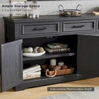 Farmhouse Buffet Sideboard Cabinet,Coffee Bar Wine Bar for Dining Room - N/A