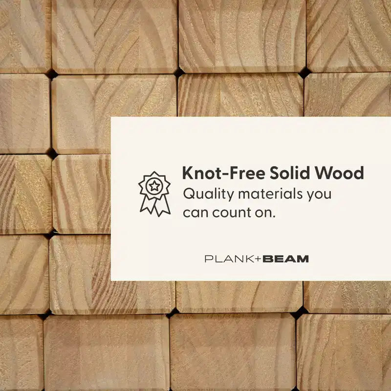 Plank+Beam Entryway Bench, Solid Wood End of Bed Bench for Bedroom, Hallway, Porch, 41.25