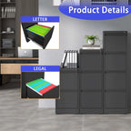 5 Drawer Metal Vertical File Cabinet with Lock