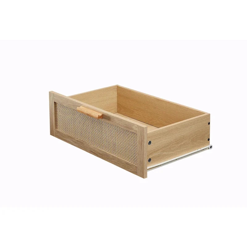 Bedroom Dresser with Rattan Fronts