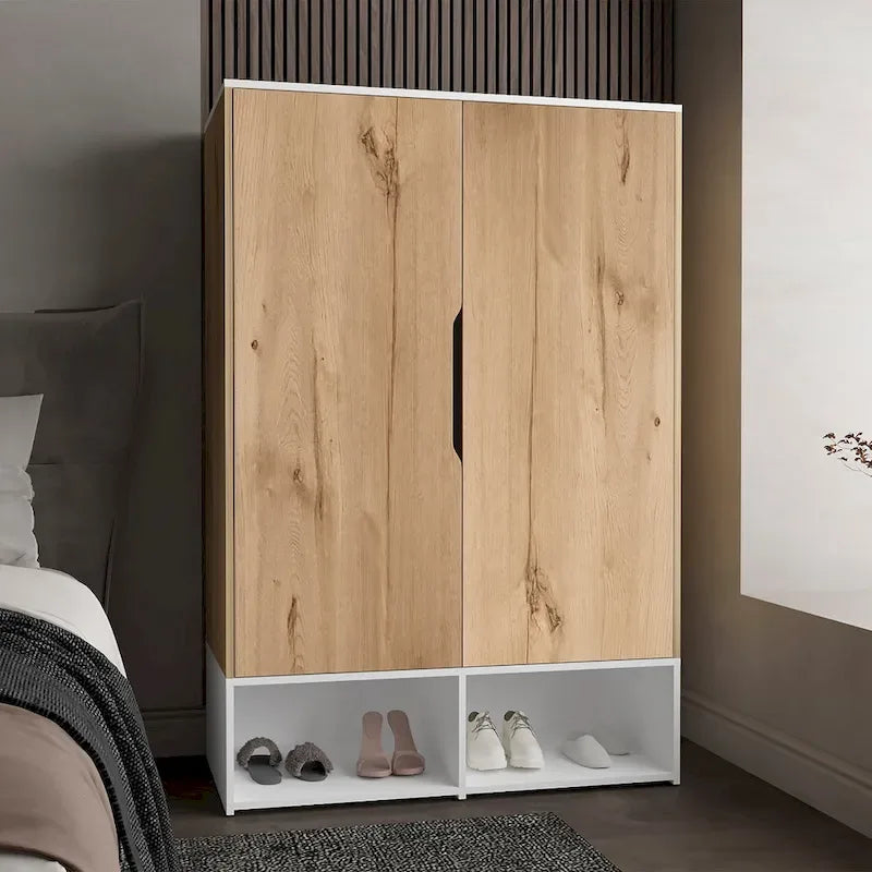 FM Furniture Rose Double Armoire with Hanging Rod