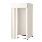 VEVOR Fitting Room, Dressing Room with Thick Polyester Curtains, Privacy Space with Shading Curtain and a Hook, 39 x 39 x 78 in, Gray
