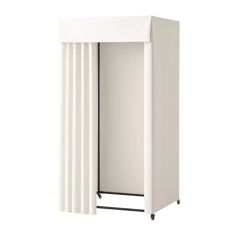 VEVOR Fitting Room, Dressing Room with Thick Polyester Curtains, Privacy Space with Shading Curtain and a Hook, 39 x 39 x 78 in, Gray