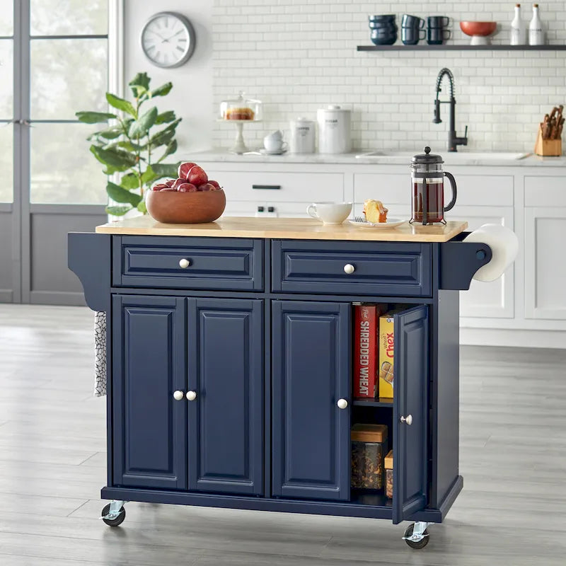 Simple Living Georgia Rolling Kitchen Cart