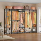 Extra Large Portable Closet Rack Heavy Duty Clothes Rack Max Load 1300 lbs
