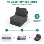 Convertible Cloud Sectional Couch Comfy Corduroy Sectional Sofa Comfy Couch With Deep Seat & High Pillows Easy To Assemble