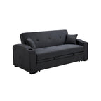 Roomfitters 75 Inch 3 in 1 Convertible Modern Sofa with Convenient Pull Out Bed, Reclining Backrest, Cup Holders, Pillows