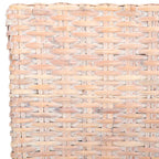Set of 2 Natural Wicker Dining Chairs 19W x 22D x 41H, Boho Coastal Style