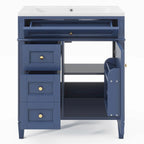 Bathroom Vanity with Top Sink and a Tip-out Drawer