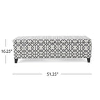 Modern Upholstered Storage Bench for Living Room Entryway
