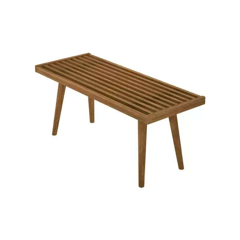 Plank+Beam Entryway Bench, Solid Wood End of Bed Bench for Bedroom, Hallway, Porch, 41.25