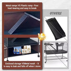 Small Animal Cage, Ferret Cage - 59 5-Tier Habitat with Storage Cabinet, Includes Hammock/Wheels/Removable Ramps/Easy-Clean Trays