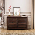 Solid Wood spray-painted drawer dresser bar,buffet tableware cabinet lockers buffet server console table lockers