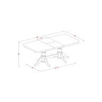 Dining Room Set Handcrafted Solid Wood Table & Chair Set with Extension Leaf