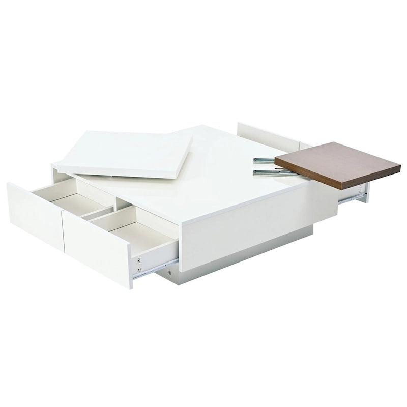 Modern Square Wood Coffee Table
