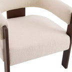 Christopher Knight Home Noah Modern Rubberwood Upholstered Accent Arm Chair