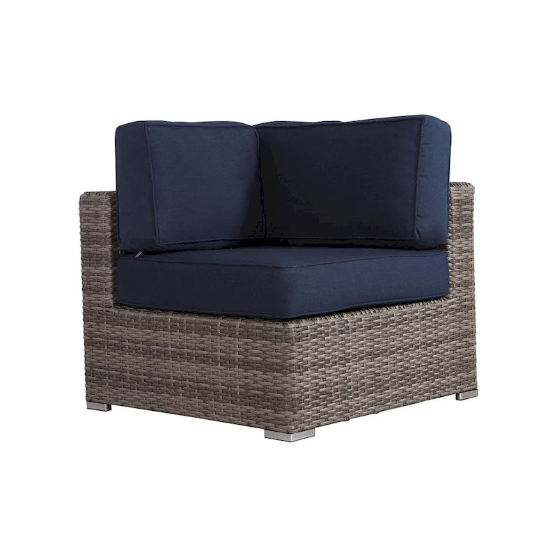 LSI Antibes Grey Wicker/Aluminium 12-piece Conversation Set