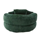 Bean Bag Sofa for Adults Kids, Oversized Corduroy Bean Bag Chair with 3 Pillows & Armrest for Living Room Bedroom - ModernLuxe