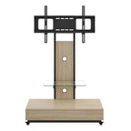 TV Stand for 32-75 TVs, Adjustable Height Mobile TV Cart with Drawer and Wheels for Living Room, Bedroom, Offices -ModernLuxe