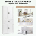 Bathroom Storage Cabinet with Doors and Drawer