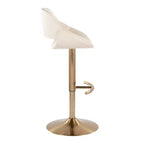 LumiSource Set of 2 Fabrico Adjustable Barstools PU